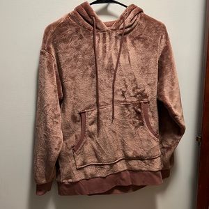 Soft pink hoodie. never worn